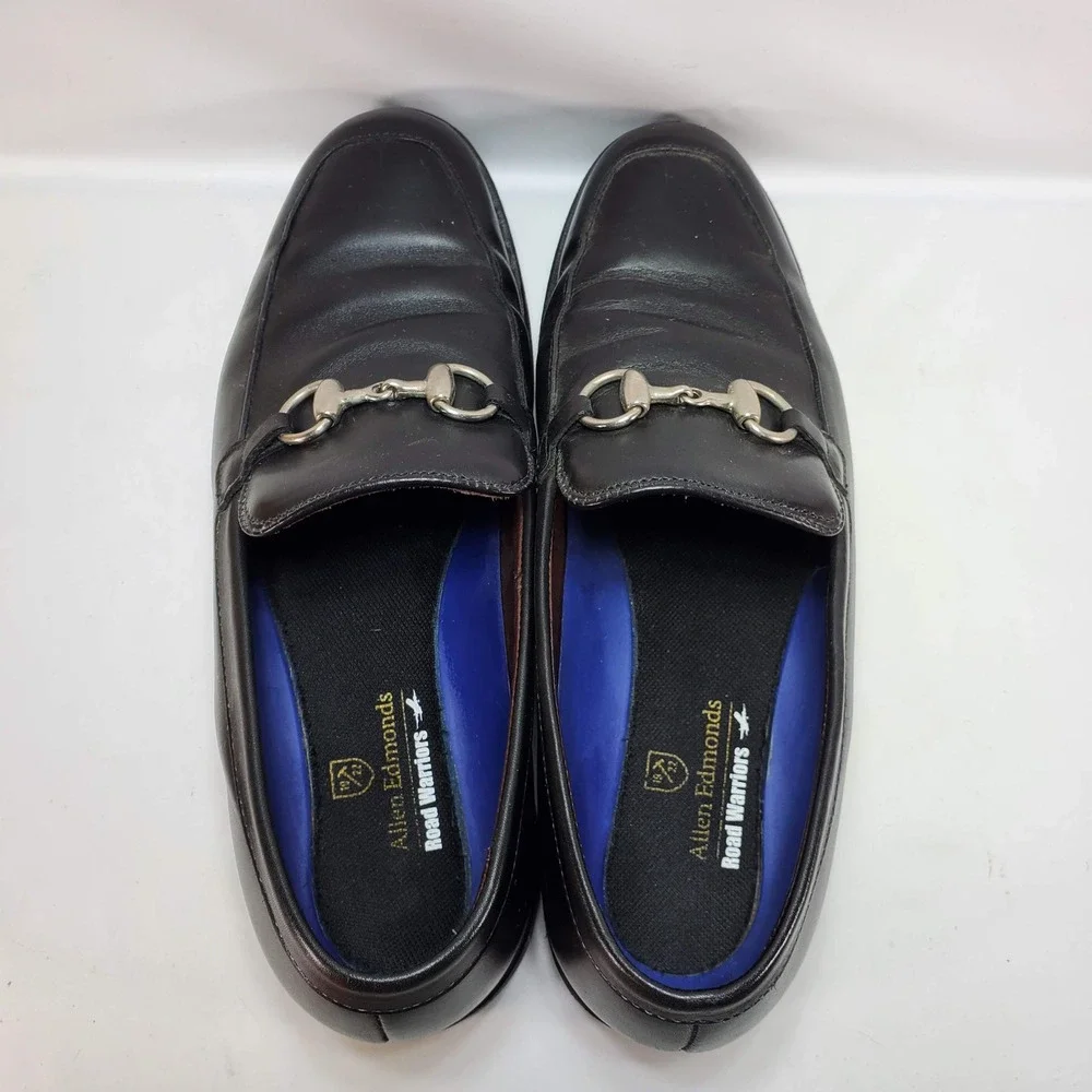 Allen Edmonds Horsebit Loafer 9 D Black Road Warriors Leather Dress‎ Shoes 1754